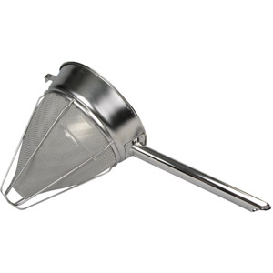 Bouillon Strainer, 8" Diameter w/Reinforcing Wires