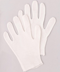White Cotton Gloves, Good for Waiters, Sold by the Dozen