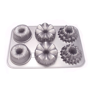 Noble Variety Pan, Set of 6 Petites, 14 1/2" x 10", Cast Aluminum