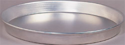 Tapered Aluminum Pan, 2" Deep, 10" Top Inner Diameter x 9" Bottom Inner Diameter