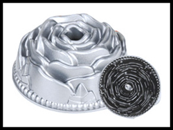 Rose Pan, 9 1/2" x 4", 10 cup capacity, Cast Aluminum