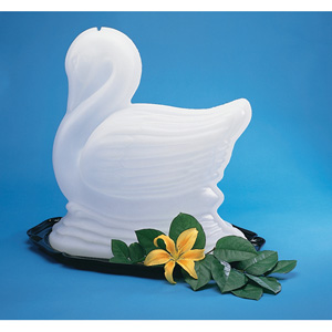 Carlisle Ice Sculpture Mold: Swan. Length 19" Width 12" Height 21.5"
