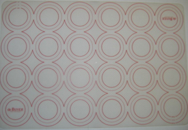 de Buyer Silicone Baking Mat 16"x24" with circle marking guide