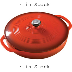 Lodge Enamel Covered Casserole, Island Spice, 3Qt.