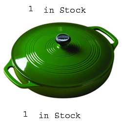 Lodge Color Enamel 3 Quart Covered Casserole, Emerald
