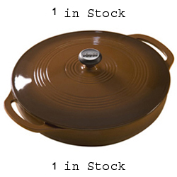 Lodge Enamel Covered Casserole, Cafe, 3-Qt.
