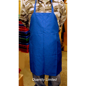 Bib Apron with Pen Pocket, 27" Wide x 40" Long (Including Neck Loop): Dark Blue�Quantity Limited