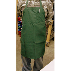 Bib Apron with Pen Pocket, 27" Wide x 40" Long (Including Neck Loop): Dark Green�Quantity Limited