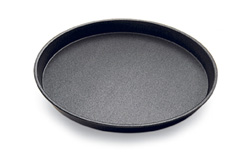 Tart Pan Non-Stick, Fixed Bottom, 11 1/2" diam. x 1" deep, SET OF 4.-USED, Like New,