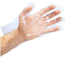 Food Service Glove, Polyethylene, Box of 1000