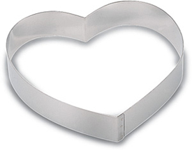 Heart Shaped Cake Ring Heavy Duty Stainless Steel. 28 cm