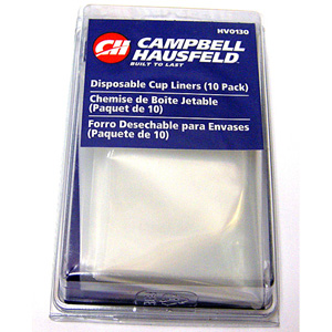 Disposable Cup Liners for Chocolate Spray Machines, Pack of 10