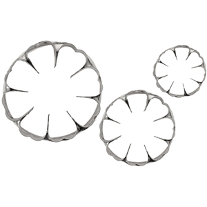 Flower Cutters, Set of 3, Made of Heavy Duty Stainless Steel