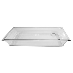 Clear Ice-Carving Pan for Gourmet Display Pedestal # IP101