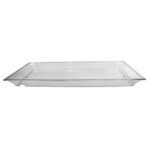 Clear Ice-Carving Pan for Gourmet Display Pedestal # IP201