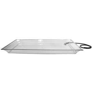 Clear Ice-Carving Pan for Gourmet Display Pedestal # IP202