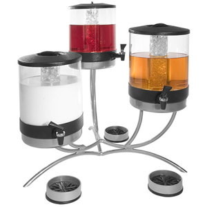 Gourmet Display Tanya Metal Stand w/Juice Dispensers