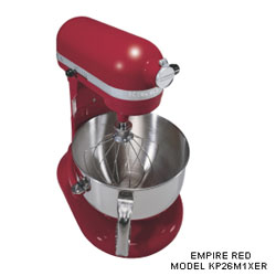 KitchenAid KP26M1XER Professional 600 Series 6-Quart Stand Mixer, Empire Red