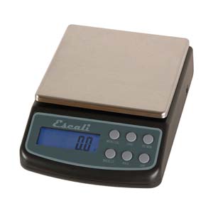 Escali L-Series Professional Lab Scale - Square Stainless Steel Platform 600 gr.