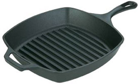Lodge Logic Square Grill Pan, 10" x 2" deep.