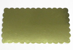 Log board, Gold, 11" long x 6" wide. 200 per case. (Sold by case only)