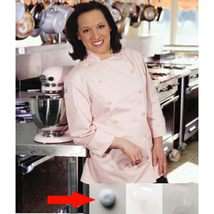 Chef Revival Ladies Cuisinier Jacket Cotton, ROBINS EGG BLUE
