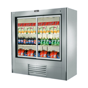 Leader Leader LS72 Sliding Glass Door Self Contained Refrigerated Soda Case 72