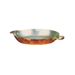 Copper Paella Pan, Diameter 13 3/4", height 2"