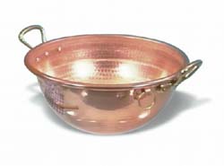 Copper Egg White Bowl, Diameter 11 7/8", height 5 7/8", 7 quarts