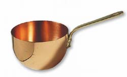 Copper Zabaglione Bowl, Diameter 6 1/4�, 1 1/2 qt.