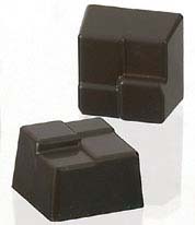 Chocolate Mould: Interlocking Square, 25mm x 25 x 15mm. 28 cavities. 