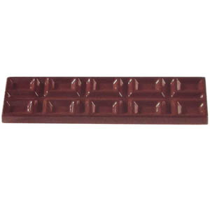 unknown Polycarbonate Chocolate Mold Block 120x29mm 7mm High, 8 Cavities