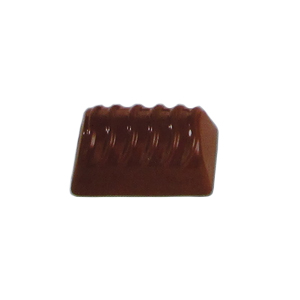 unknown Polycarbonate Chocolate Mold: Ridged Log 41x26mm x 17mm High, 30 Cavities