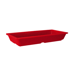 Melamine Entree Dish, Milano/Red Sensation Series, 16 oz., 9.25" x 4.75", Sold as a Case of 12