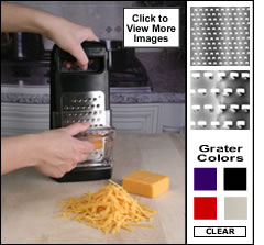 Microplane 2-Sided Box Grater, Fine on one side. Extra Coarse on the other. Finger Protector