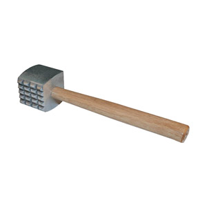 Meat Tenderizer, Aluminum with Wood Handle