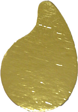 Mono-Board, Gold, Teardrop 2-5/8" x 4"; Case of 500