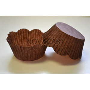 Novacart Novacart Disposable Brown Petal Paper Baking Cup - 1 Case