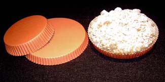 Novacart Optima Round Baking Mold with Fluted Sides. Bottom Diameter: 3 1/2" x 3/4", Side Wall: 3/4",  24 pieces