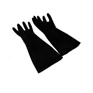 Natural Latex Gloves, 18" Long, 1 Pair