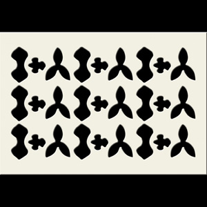 Stencil Chablon for Chocolate Transfer Sheet TS-ORCHID or any other transfer sheet