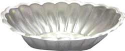 Stainless Steel Decorative Oval Tray. Flower Design. Heavy Duty. Overall size: 11 1/4"�ONE PIECE LEFT