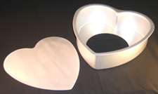 Fat Daddio's Anodized Aluminum Heart Cake Pan 3 Inch