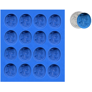 Silicone Mold, Classic Cameo, 16/sheet