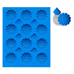 Silicone Mold, Mime Swirl & Koi Dots, 12 + 6 per sheet