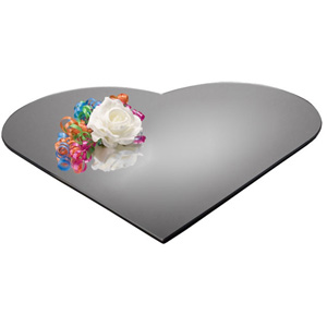 Heart Shaped Acrylic Mirror Tray