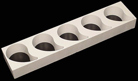 Production Mold Comma Single Portion 4 oz. capacity Frame & Mold (Cutter & Extractor sold separately)