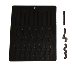 Flexible Chocolate Mold: Straight & Wavy Lines