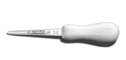 Sani-Safe 4 Oyster Knife, Boston Pattern, White Handle