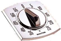 Salter Extended Ring Kitchen Timer - Chrome Finish